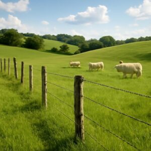 Cloture barbelee bovins : installation et entretien sur prairie