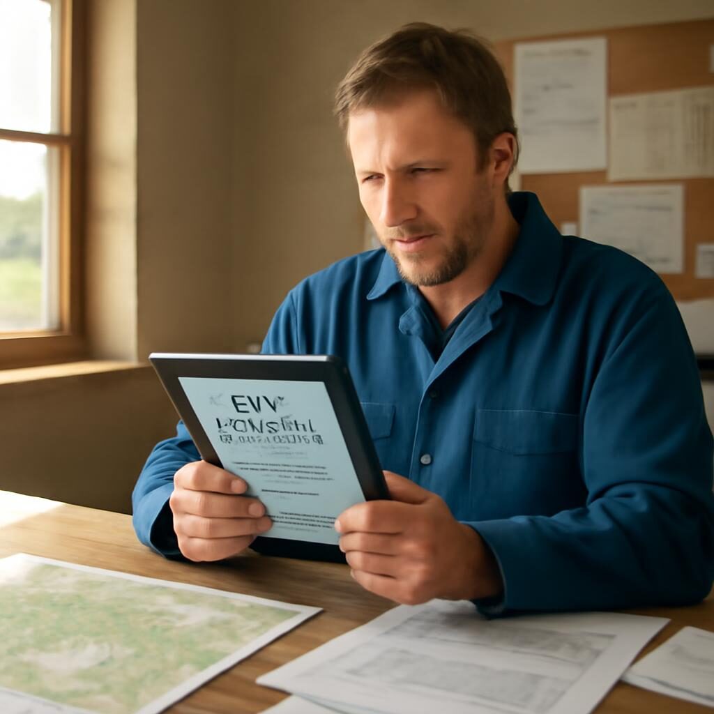 Eleveur consultant documents PAC sur tablette