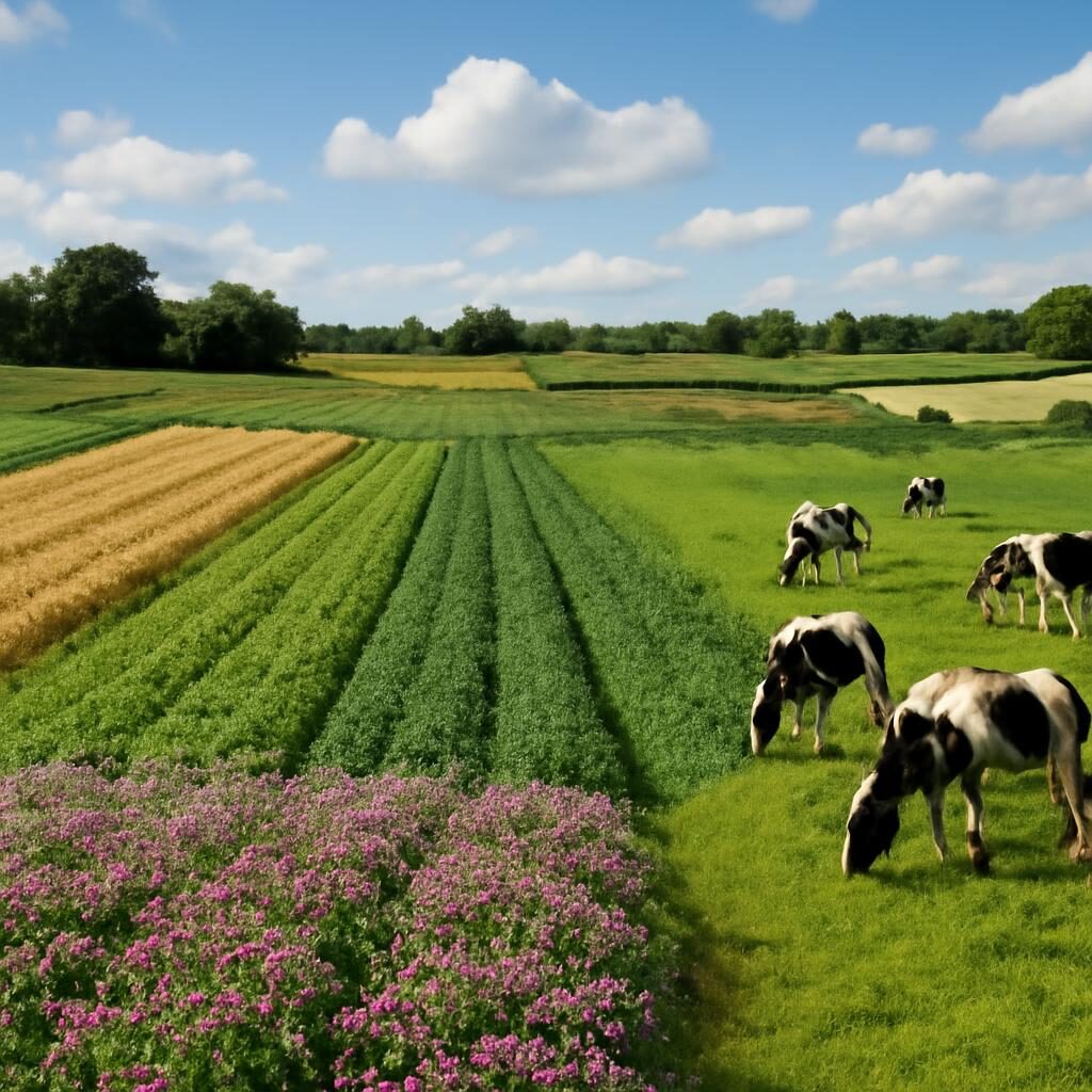 Paysage agricole diversifie eligible eco-regime